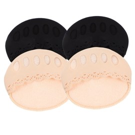 Healvian 3sets Invisible Forefoot Socks Non-slip Half Socks Breathable Women Supplies 2pairs*3