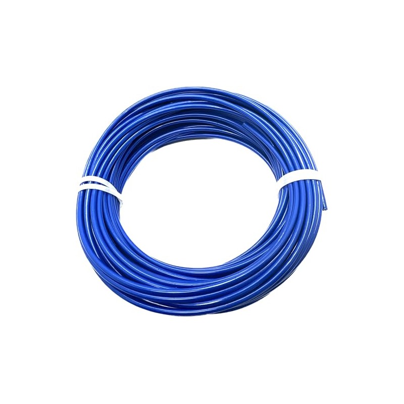 1/8" Coated to 3/16" Diameter, 7x7 Construction, Blue Vinyl Coated