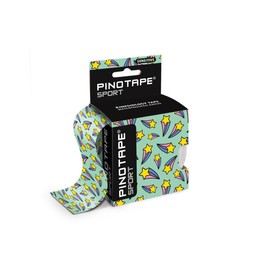 Pinotape Sport - Sensitive Tape - Shooting Star - 5 cm x 5 m - Waterproof Kinesio Tape - for Sensitive Skin - Latex-Free - Strong Adhesion - 2 Tapes Each 5 Metres = 10 Metres