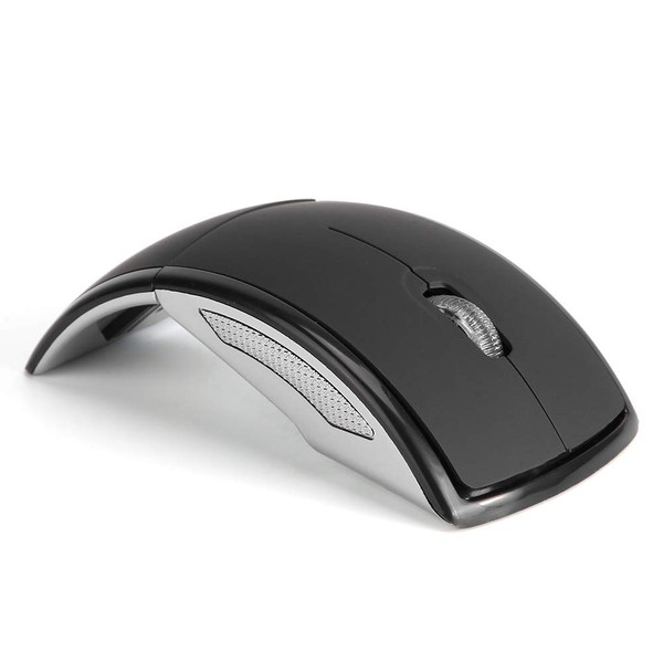 Mouse Mouse 01 2.4G Foldable Ergonomic Arc Mouse Mice Black