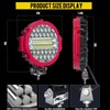 7 INCH Round Light Bar MUVKQC 201W LED Off Road
