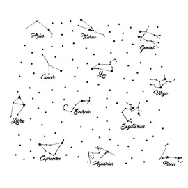 Constellation Wall Decal Twelve Constellations Stars Wall Stickers for Nursery Room Zodiac Astronomy Art Mural Kids Room Stars Decoration