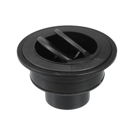 X AUTOHAUX 100mm 75mm Round Black AC Air Condition Vent Outlet Universal for RV Bus Boat Yacht Caravan