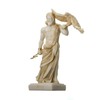 Zeus Greek God Jupiter Thunder Statue Figurine Gold Alabaster 6.3"
