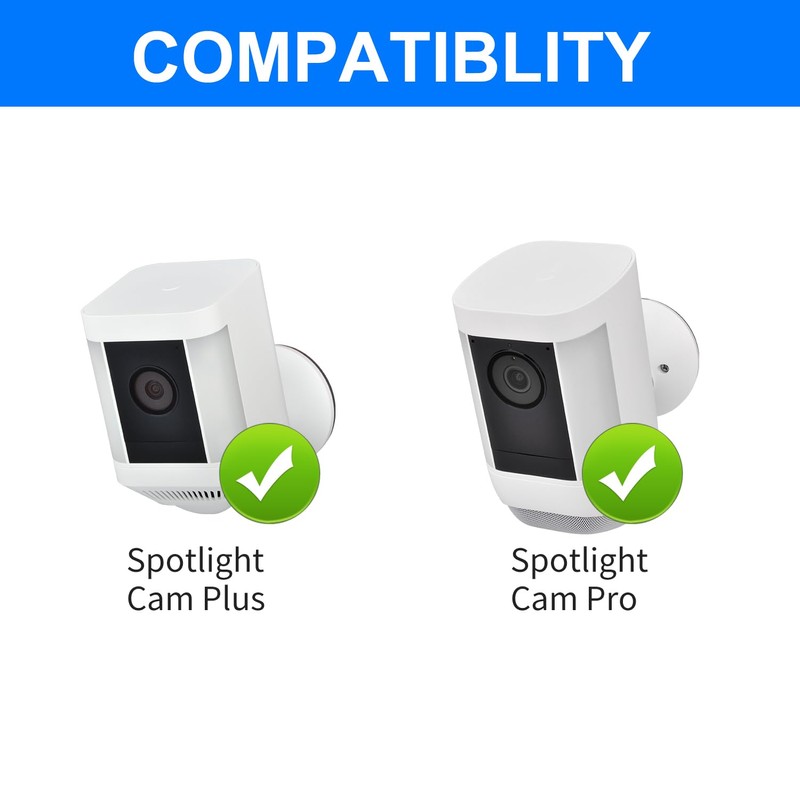 Prestantious Wall Mount Bracket Compatible with Ring Spotlight Cam Plus