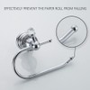 WOLIBEER Crystal Toilet Paper Holder, Polished Chrome Tissue Paper Holder