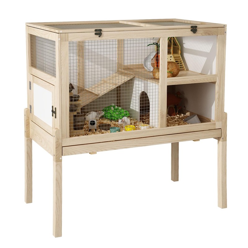DAWNSPACES Large Guinea Pig Cage for 2, Small Animals Rabbit