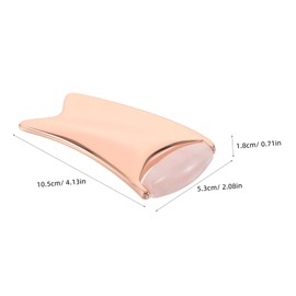 Vaguelly Guasha Tool For Face - Metal Facial Massager- 3d Beauty Roller - Guasha Massage Rolling Tool For Jaw Lifting Face Eyes Neck Wrinkles