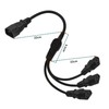 IEC 320 C14 to 3 X C13 Power Cable Universal