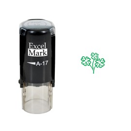 St. Patricks Day Rubber Stamp - Shamrock Stamp - Green Ink