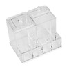 Beauty transparent cotton pad holder lid cotton swab dressing table Accessory Storage