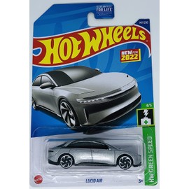Hot Wheels 2022 - Lucid Air - HW Green Speed 4/5 [Silver] 147/250