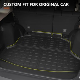 powoq Cargo Mat Compatible with 2012-2016 Honda CRV Trunk Mat TPE Cargo Liner Replacement for 2012 2013 2014 2015 2016 Honda CRV Accessories(Fit 2012-2016 Model, Rear Trunk Mat)