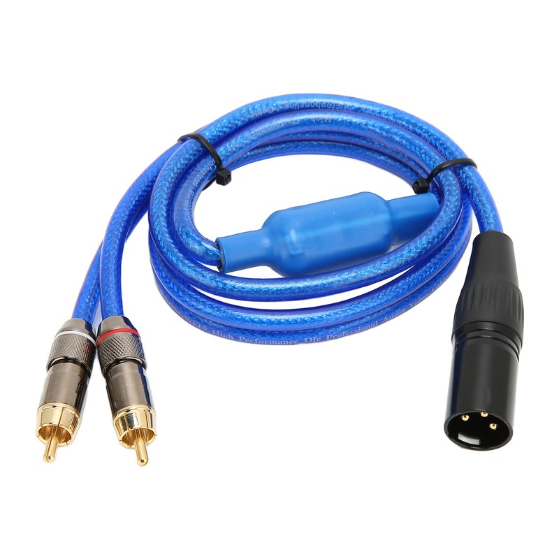 XLR Male to Dual RCA Sound Cable 3.3ft Stereo XLR
