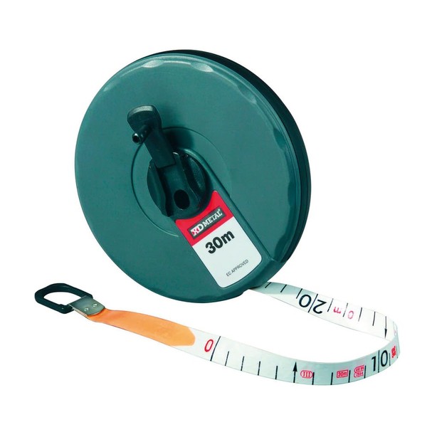 Dönges Tape Measure with Hook, 30 m, Tape Width 13