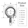 10 Pcs M8 Lifting Eye Bolt 304 Stainless Steel Lifting