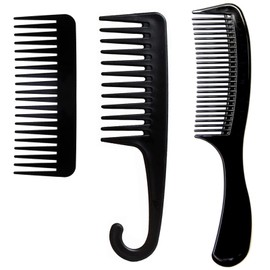 Hair Detangling Comb,3pcs Wide Tooth Detangling Shower Hair Comb, Barberology Comb Set,Wide Tooth Comb Shower Comb With Hook,for Women Girls Wet Hair Curly Wavy Hair