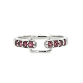 Natural Pink Tourmaline 925 Sterling Silver Engagement Ring Size 6, 7, 8, 9
