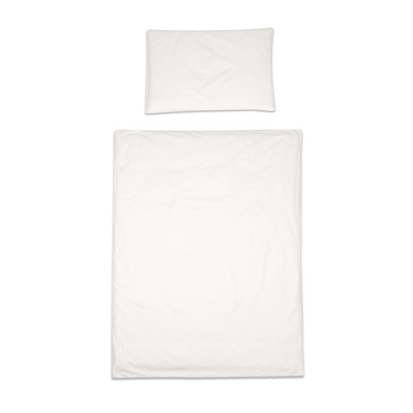 Baby Comfort 2 Piece Duvet Cover & Pillowcase Bedding Set 150x120 cm for Toddler Junior Cot Bed (Cream)