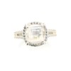 Natural Rainbow Moonstone 925 Solid Sterling Silver Engagement Ring Size