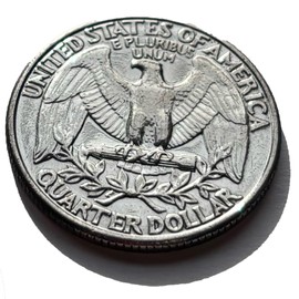 Ted's Sterling Magic Genuine US Double Sided Quarter Coins with Instructions for Magic Tricks (1 Coin, Double Tails)