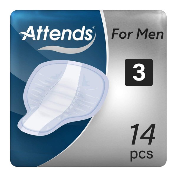 Attends 205952 Incontinence Pads for Men Level 3 (Pack of 14)