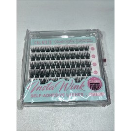 Unbranded New Calalis Insta Wink Self Adhesive Pre Glued Cluster Lashes 60 Pieces