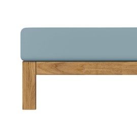 Decoper ® Mako Fine Jersey Fitted Sheet Made of 100% Cotton, Breathable and Cuddly Soft, Oeko-Tex Certified, Mattress Height up to 25 cm, 140-160 cm x 200 cm, Colour Aquamarine