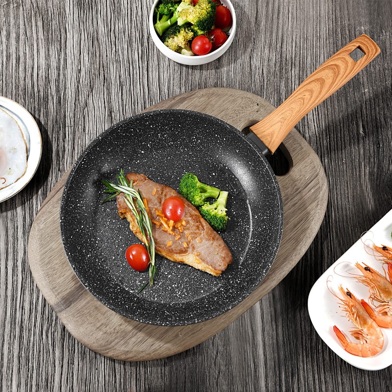 DIVORY Bratpfanne 16cm kein Induktion – Antihaft Beschichtete kleine Universalpfanne
