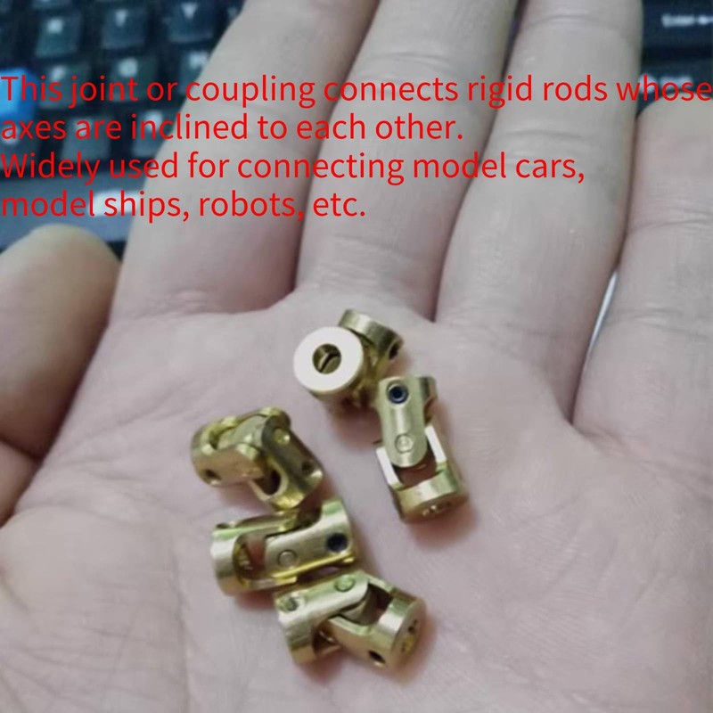 Universal Joints (with Set Screws), 2 Pieces Shaft Coupling Motor