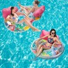Double Adults Flamingo Inflatable Pool Floats with Cup Holders,Sunbathing Water