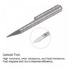 sourcing map Wood Engraving Router Bit, 1/8" 3.175mm Shank 0.3mm
