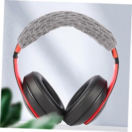 OSALADI 2pcs Woolen Headphone Protector Cover for Easy to Install Earphone Headband Sleeve Soft and Stylish Knit Against Wear and Scratches Grey Color