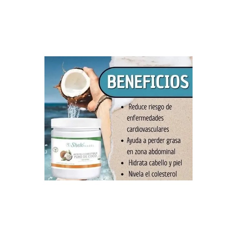 Aceite Comestible De Coco P Colesterol Orgánico Regalo