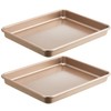 HONGBAKE 2 Pack 11 x 9 Inch Toaster Oven Pans