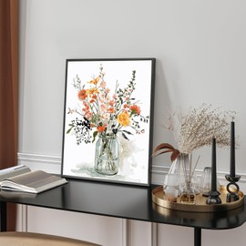 TARATH Paint by Numbers Adult Flower, DIY Hand-Painted Oil Painting Canvas Kits, Beginners Paint by Numbers Painting by Numbers for Home Decoration, No Frame (40 x 50 cm)