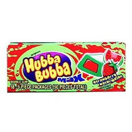 Hubba Bubba Max, Strawberry/Watermelon, Count 18 (5S) X 2 (Package Quantity 2) Gum - (Buy Bulk at a Wholesale Price)