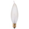 Satco S3278 Candelabra Light Bulb in White finish, 3.63 inches