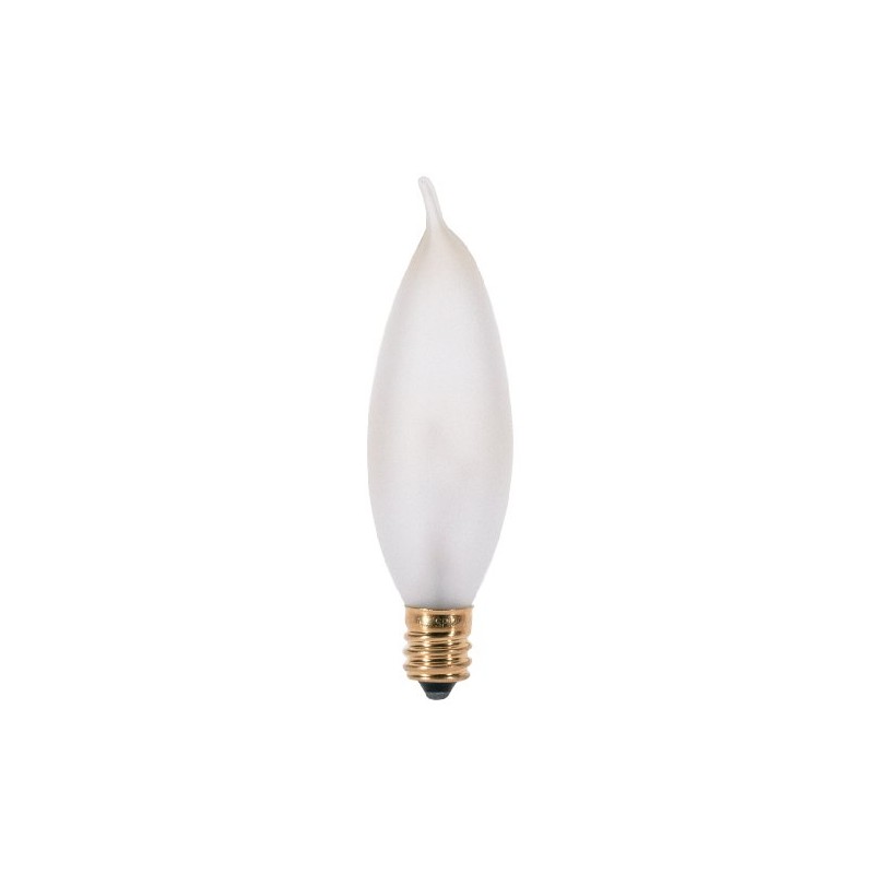 Satco S3278 Candelabra Light Bulb in White finish, 3.63 inches