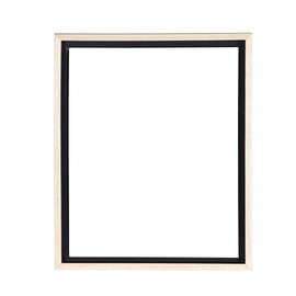 Creative Mark Illusions Floater Frame for 3/4" Deep Canvases - 16x20" Natural - Ideal for Galleries and Home Decor - Wood Float Frame for Canvas Paintings- Complete Hanging Hardware