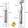 Orange Citrus Peelers 2PCS Upgraded - Stainless Steel Slicer Cutter