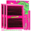 PURELEOR Lash Clusters Kit Fluffy 50D 80D 100D 150D Individual