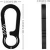 Tibitdeer Key Ring Titanium Carabiner Carabina Snap Hook Clip for
