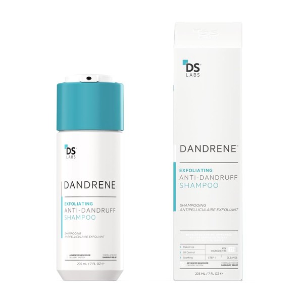DS Labs Dandrene Dandruff Shampoo - for Flaky, Itchy Scalp,