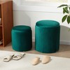 Royal Windsor Round Ottoman with Storage Set of 2,Vanity Stool
