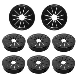 8Pcs Desk Cable Grommets, HONSNKS 1-1/2 Inch Petal-Shaped Buckle Type Wire Hole Cover for Cord Management and Protection of Cabinet