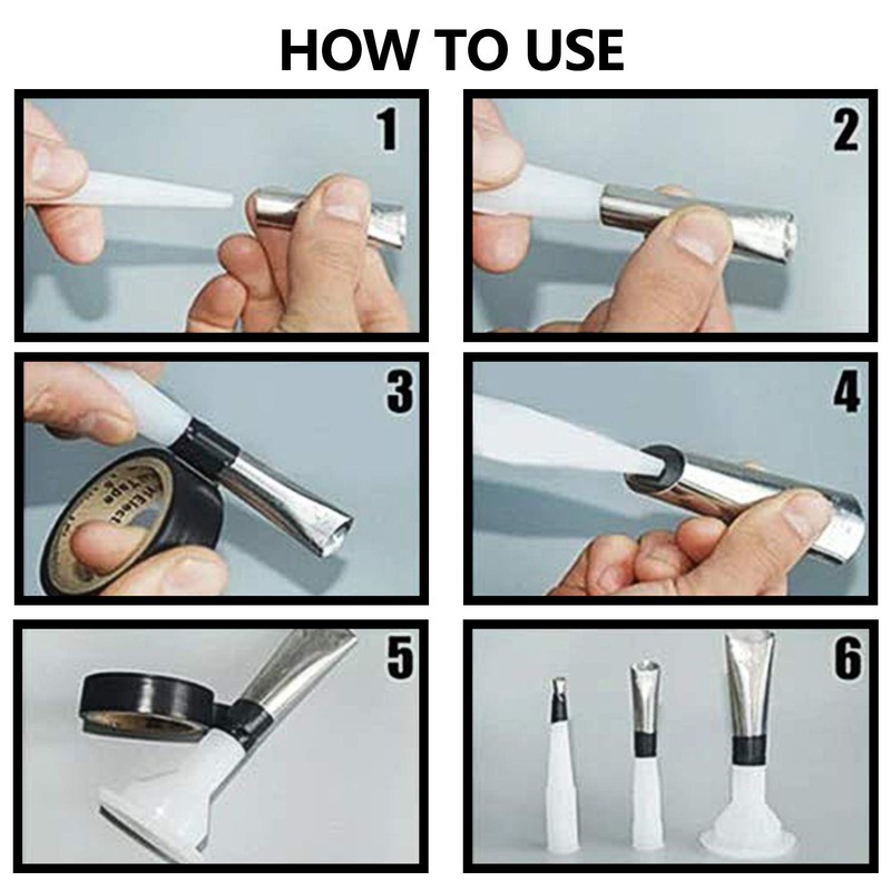 Caulk Nozzle Applicator - 14Pcs Perfect Caulking Finisher Kit, Premium