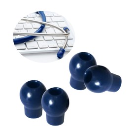 Javinhau MDF Stethoscope Ear Pieces, Unbeatable Comfort Soft-Sealing Stethoscope Ear Tips Replacement Comptible with MDF Stethoscope Spare Parts Earplugs Accessories (deep Blue)