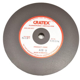 Cratex #608M Rubberized Abrasive Wheels 6X1/2X1/2 Medium