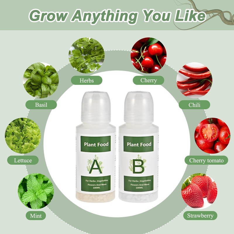 Tigvio 800ml Hydroponic Nutrients A&B for Aerogarden Plant Food Growth
